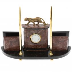 Настольный прибор &amp;quot;Гепард&amp;quot; из лемезита