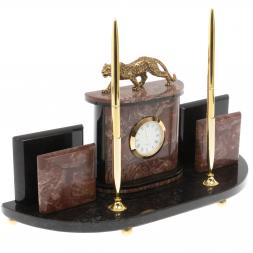 Настольный прибор &amp;quot;Гепард&amp;quot; из лемезита