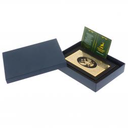 Ежедневник &amp;quot;Герб России&amp;quot; А5 обложка из черной кожи Златоуст