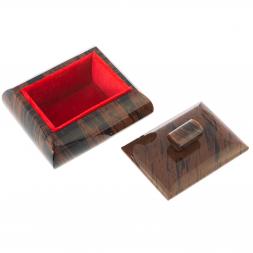 Шкатулка из коричневого обсидиана 9х7х6 см