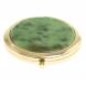 Зеркало круглое из камня нефрит цвет золото 124111