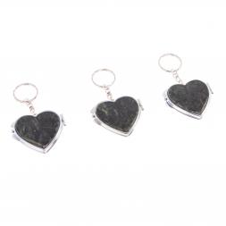 Складное зеркало брелок актиновит Сердце