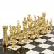 Настольные шахматы &amp;quot;Римские&amp;quot; бронза мрамор  40х40 см 117814