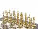 Шахматы &amp;quot;Ренессанс&amp;quot; доска 36х36 см мрамор змеевик фигуры цвет золото / серебро 119409