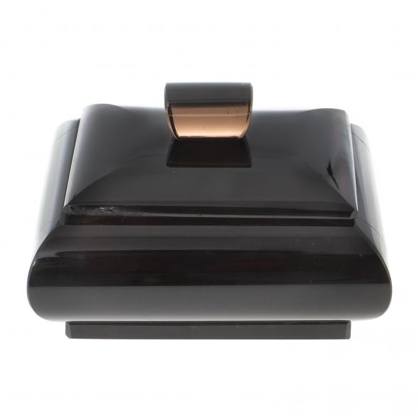 Шкатулка из черного обсидиана 9х7х6 см 122358