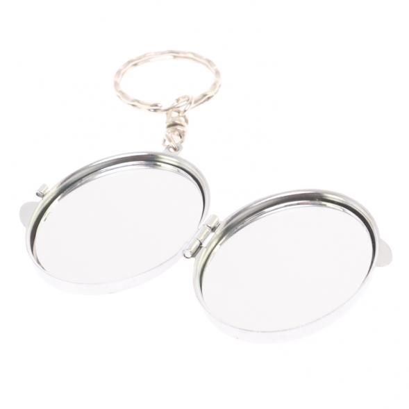 Складное зеркало брелок актинолит овальное 126619