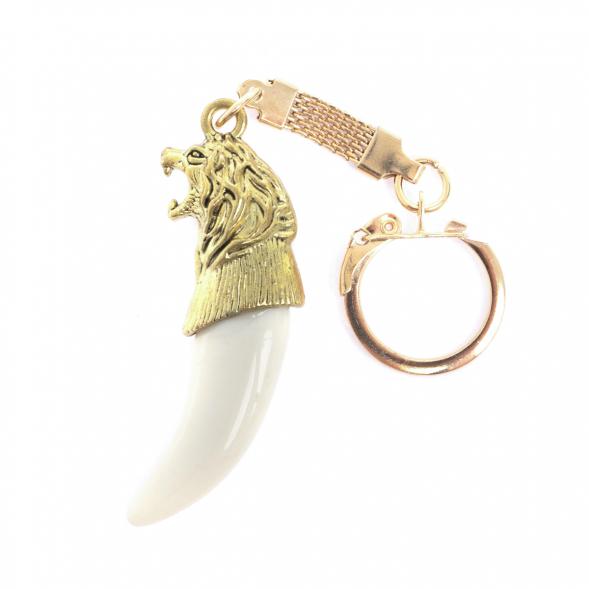 Брелок &amp;quot;Клык волчий зуб&amp;quot; цвет бронза 129585