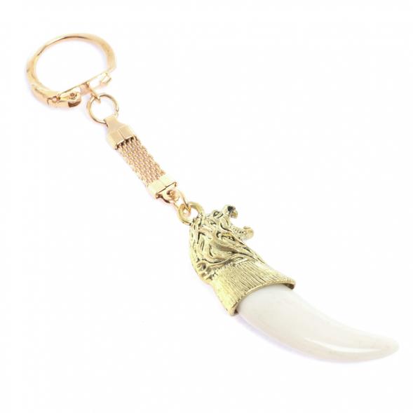 Брелок &amp;quot;Клык волчий зуб&amp;quot; цвет бронза 129585
