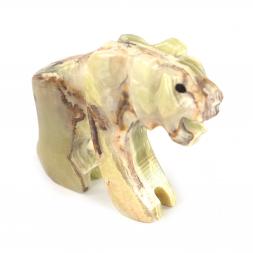Фигурка из камня оникс "Тигренок" 6,2х2х5,3 см