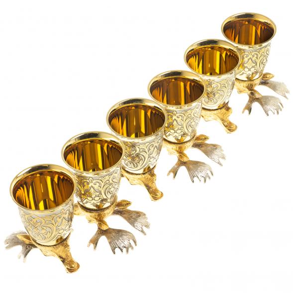 Стопки перевертыши &amp;quot;Лось&amp;quot; набор 6 шт Златоуст 123665