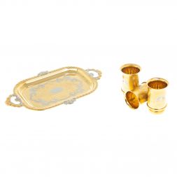 Набор &amp;quot;3 стопки на подносе&amp;quot; 25 мл Златоуст