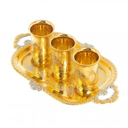 Набор &amp;quot;3 стопки на подносе&amp;quot; 25 мл Златоуст