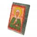 Икона настольная &amp;quot;Святая Матрона&amp;quot; камень змеевик 9х7,2х3 см 121447