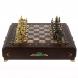 Шахматный ларец &amp;quot;Богатыри&amp;quot; бронза креноид 130040