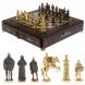 Шахматный ларец &amp;quot;Богатыри&amp;quot; бронза креноид 130040