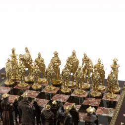 Шахматный ларец &amp;quot;Богатыри&amp;quot; бронза креноид