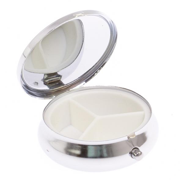 Таблетница на 3 отсека круглая нефрит 124114