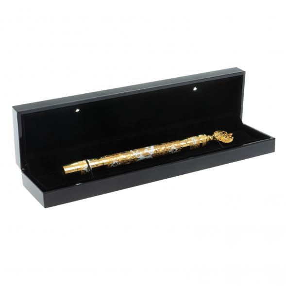 Подарочная ручка &amp;quot;Герб РФ&amp;quot; с белой эмалью Златоуст 126234