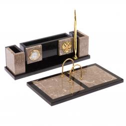 Настольный набор &amp;quot;Люкс бежевый мрамор