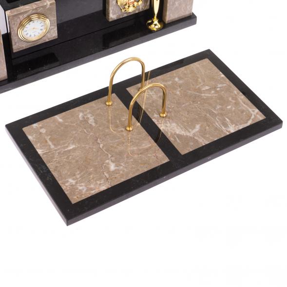 Настольный набор &amp;quot;Люкс бежевый мрамор 126462