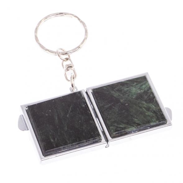 Складное зеркало брелок актинолит квадратное 126620