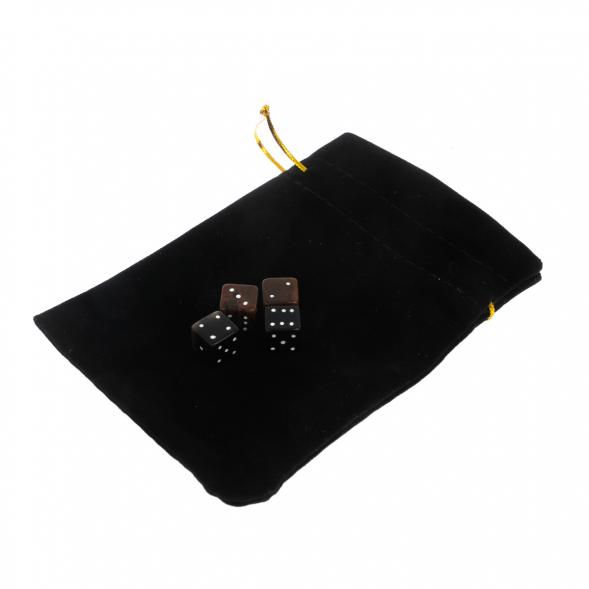 Кубики зарики 1 см коричневые и черные 4 шт 128492