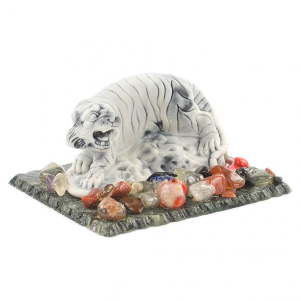 Сувенир фигурка &amp;quot;Амурский тигр малый&amp;quot; из мрамолита 119852