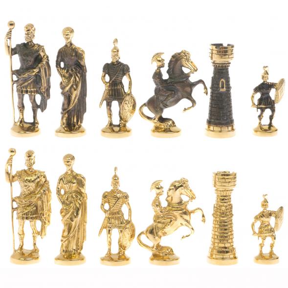 Шахматный ларец &amp;quot;Римские&amp;quot; из бронзы и креноида 130041