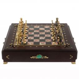 Шахматный ларец &amp;quot;Римские&amp;quot; из бронзы и креноида