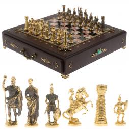 Шахматный ларец &amp;quot;Римские&amp;quot; из бронзы и креноида
