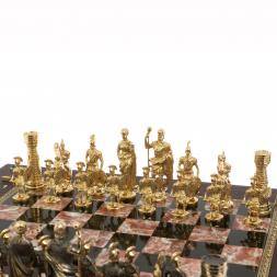 Шахматный ларец &amp;quot;Римские&amp;quot; из бронзы и креноида