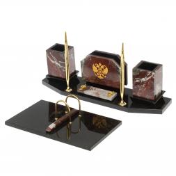 Настольный набор &amp;quot;Герб России&amp;quot; из креноида