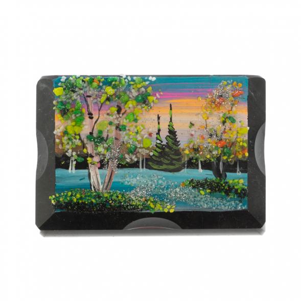 Шкатулка с расписной крышкой &amp;quot; Весна&amp;quot; 10х8х7 см 129518