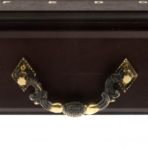 Шахматный ларец &amp;quot;Железнодорожники&amp;quot; фигуры бронза камень креноид 130042