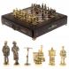 Шахматный ларец &amp;quot;Железнодорожники&amp;quot; фигуры бронза камень креноид 130042