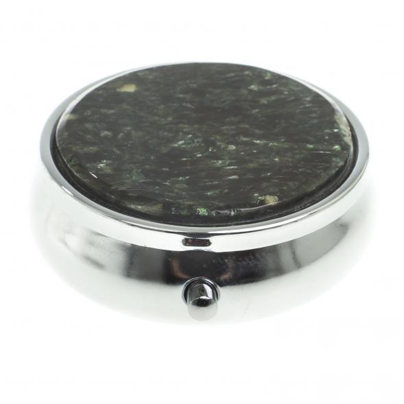 Таблетница на 3 отсека камень мусковит цвет серебро 123215