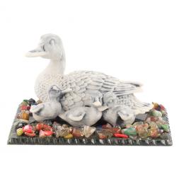 Сувенир &amp;quot;Утка с утятами&amp;quot; из мрамолита