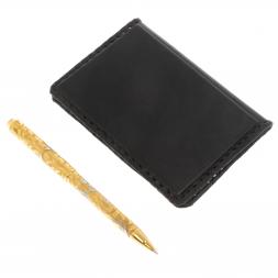 Подарочный набор &amp;quot;Герб РФ&amp;quot; обложка для паспорта и ручка с гравюрой Златоуст