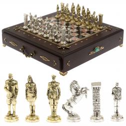 Шахматный ларец &amp;quot;Великая Отечественная война&amp;quot; камень креноид