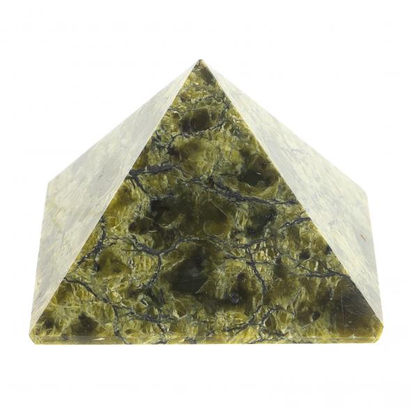 Пирамида 2,5х2,5х2,5 см камень змеевик 113723