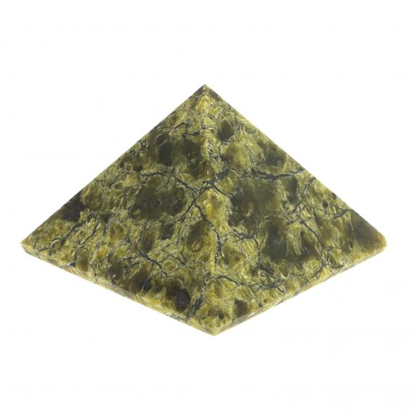 Пирамида 2,5х2,5х2,5 см камень змеевик 113723