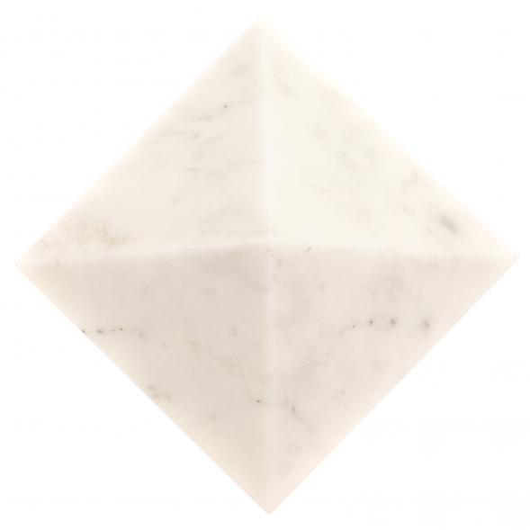 Пирамида из белого мрамора 9,5х9,5х7,5 см 126386