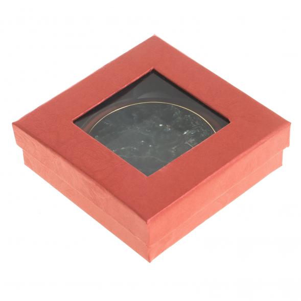 Зеркало круглое из камня серафинит цвет золото 122788