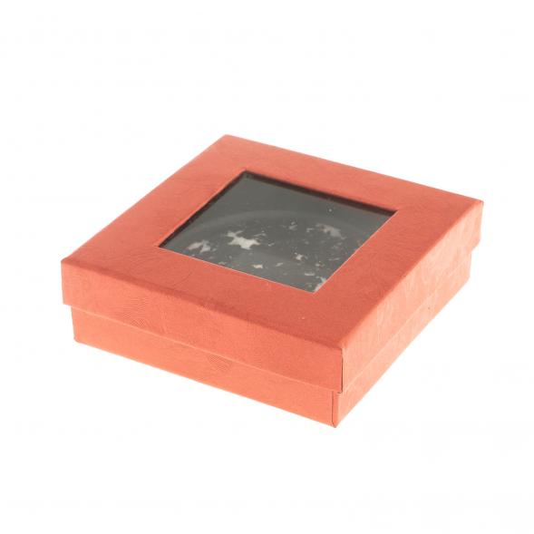 Зеркало круглое с накладкой из флогопита цвет серебро 124208