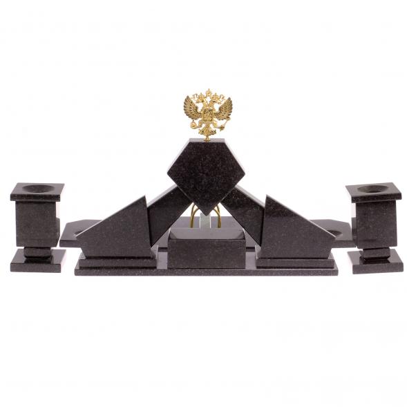 Настольный набор из офиокальцита &amp;quot;Герб России&amp;quot; 125952