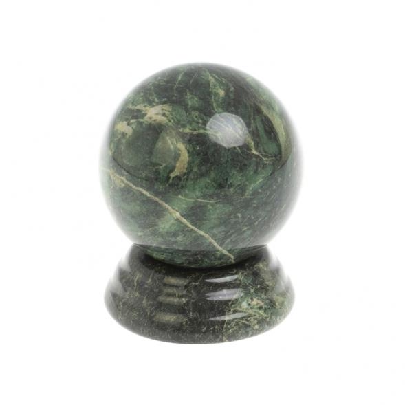 Шар 6 см на подставке из шабровского змеевика 6х6 см 127636