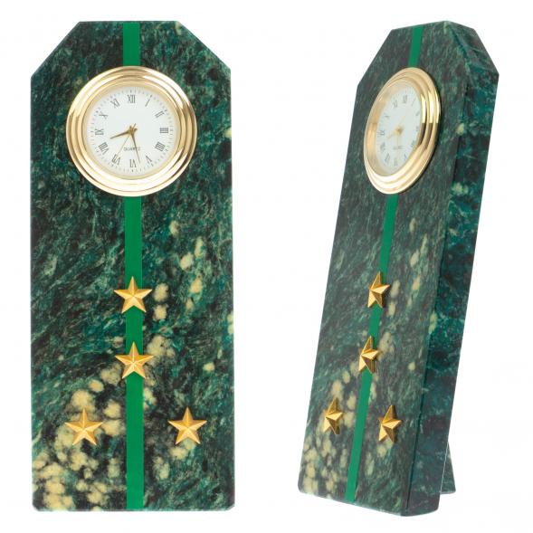 Часы-погон &amp;quot;Капитан прокуратуры РФ&amp;quot; камень змеевик 129164