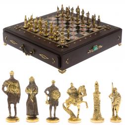 Подарочный шахматный ларец &amp;quot;Русь&amp;quot; камень креноид