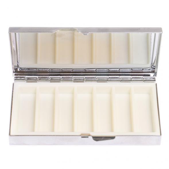 Таблетница на 7 отделений камень змеевик 126312