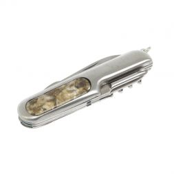 Нож мультитул складной 7 в 1 с камнем жельбертит